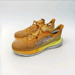 HOKA Mach 5 Men’s 10D Running Shoes Yellow Orange Road Running Sneakers 1127893.